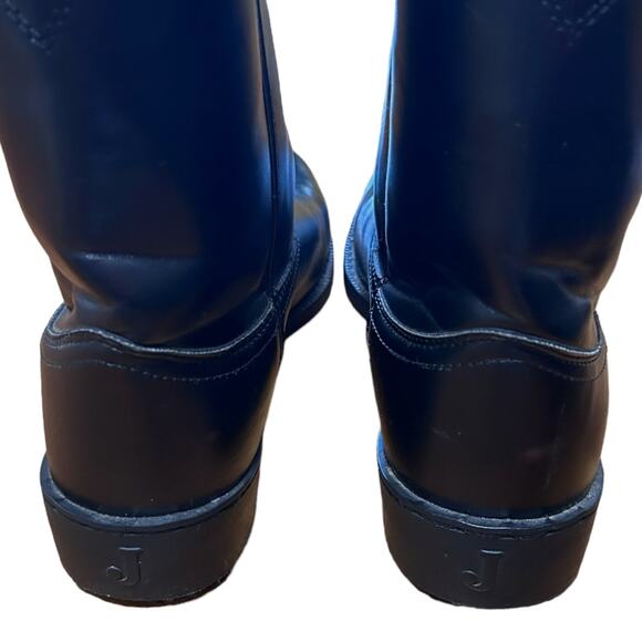 Justin Black Farm & Ranch Roper Cowboy Boots - Picture 4 of 7